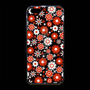 Coque iPhone 5/5S Premium Fond motif floral 750 