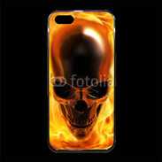 Coque iPhone 5/5S Premium crâne en feu