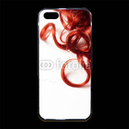 Coque iPhone 5/5S Premium Coiffure Cheveux bouclés rouges