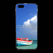 Coque iPhone 5/5S Premium Bateau de pêcheur en mer
