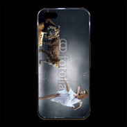 Coque iPhone 5/5S Premium Danseuse avec tigre