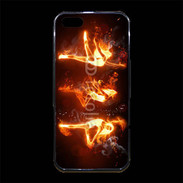 Coque iPhone 5/5S Premium Danseuse feu