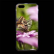 Coque iPhone 5/5S Premium Fleur et papillon