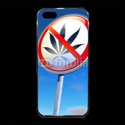 Coque iPhone 5/5S Premium Interdiction de cannabis 2