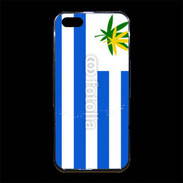 Coque iPhone 5/5S Premium Drapeau Uruguay cannabis 2