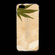 Coque iPhone 5/5S Premium Fond cannabis vintage