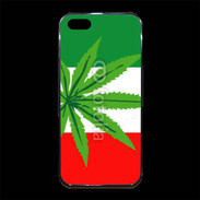 Coque iPhone 5/5S Premium Drapeau italien cannabis