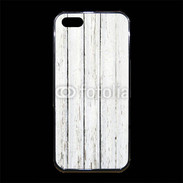 Coque iPhone 5/5S Premium Aspect bois blanc vieilli