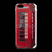 Coque iPhone 5/5S Premium Cabine téléphonique rouge