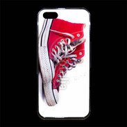 Coque iPhone 5/5S Premium Chaussure Converse rouge