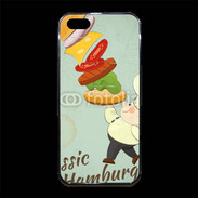 Coque iPhone 5/5S Premium Hamburger vintage