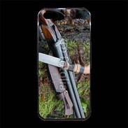 Coque iPhone 5/5S Premium Fusil de chasse et couteau 2