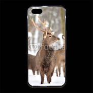 Coque iPhone 5/5S Premium Cerf et biche en troupeau