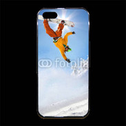 Coque iPhone 5/5S Premium Saut de snowboarder