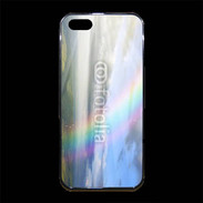 Coque iPhone 5/5S Premium Arc en ciel à la montagne