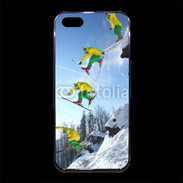 Coque iPhone 5/5S Premium Ski freestyle en montagne 20