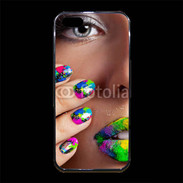 Coque iPhone 5/5S Premium Bouche et ongles multicouleurs 5