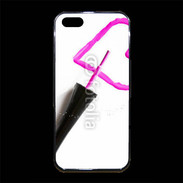 Coque iPhone 5/5S Premium Coeur avec vernis à ongle 50