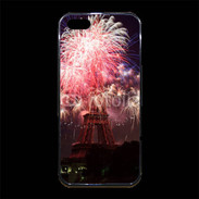 Coque iPhone 5/5S Premium Feux d'artifice Tour Eiffel
