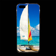 Coque iPhone 5/5S Premium Bateau plage de Cuba