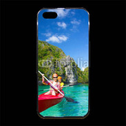 Coque iPhone 5/5S Premium Kayak dans un lagon