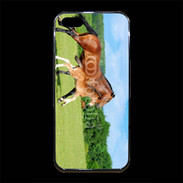 Coque iPhone 5/5S Premium Cheval et poulain 2