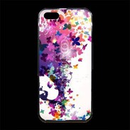 Coque iPhone 5/5S Premium Cheveux de papillons