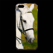 Coque iPhone 5/5S Premium Portrait cheval blanc 25