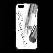 Coque iPhone 5/5S Premium Respect en écriture