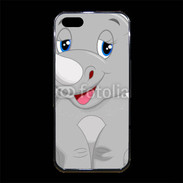 Coque iPhone 5/5S Premium Rhinocéros Cartoon 500