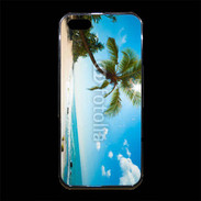 Coque iPhone 5/5S Premium Belle plage ensoleillée 1