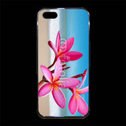 Coque iPhone 5/5S Premium Fleurs à la plage