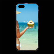 Coque iPhone 5/5S Premium Cocktail noix de coco sur la plage 5