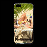Coque iPhone 5/5S Premium Femme sexy à la plage 25