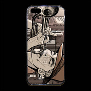 Coque iPhone 5/5S Premium Joueur de trompette 2