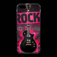 Coque iPhone 5/5S Premium Festival de rock rose