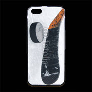 Coque iPhone 5/5S Premium Crosse et palet de Hockey sur glace