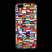 Coque iPhone 5/5S Premium Drapeaux équipes du monde
