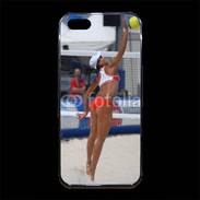 Coque iPhone 5/5S Premium Beach Volley féminin 50