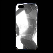 Coque iPhone 5/5S Premium Lingerie noir et blanc