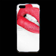 Coque iPhone 5/5S Premium bouche sexy rouge à lèvre gloss crayon contour