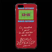 Coque iPhone 5/5S Premium 1 point bonus offensif-défensif Rouge