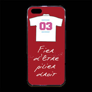 Coque iPhone 5/5S Premium Pilier droit Bonus offensif-défensif Rouge