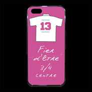 Coque iPhone 5/5S Premium 3/4 centre D Bonus offensif-défensif Rose