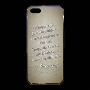 Coque iPhone 5/5S Premium Sympathiser Sepia Citation Oscar Wilde