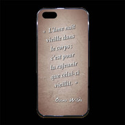 Coque iPhone 5/5S Premium Ame nait Rouge Citation Oscar Wilde