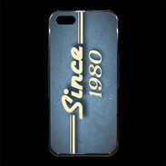 Coque iPhone 5/5S Premium Since 1980 Bleu