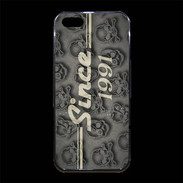 Coque iPhone 5/5S Premium Since crane gris 1991