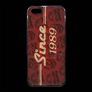 Coque iPhone 5/5S Premium Since crane rouge 1989