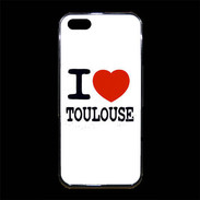 Coque iPhone 5/5S Premium I love Toulouse